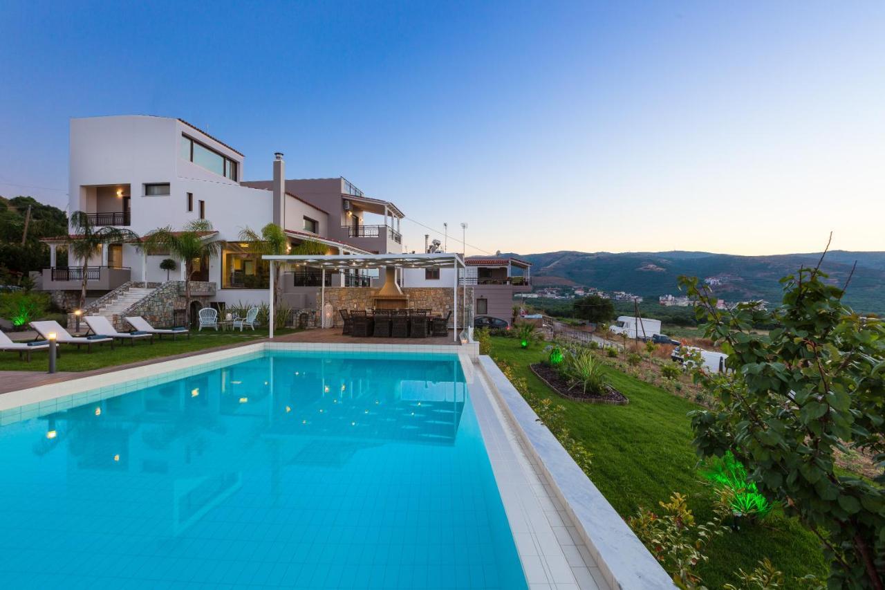 Villa Anemeli - Luxury Pool Villa With Gorgeous Seaview Kíssamos Екстериор снимка