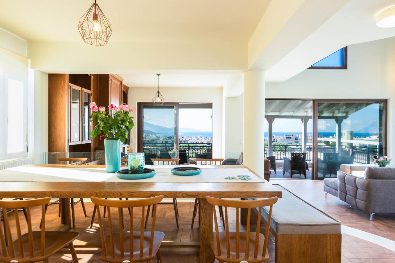 Villa Anemeli - Luxury Pool Villa With Gorgeous Seaview Kíssamos Екстериор снимка