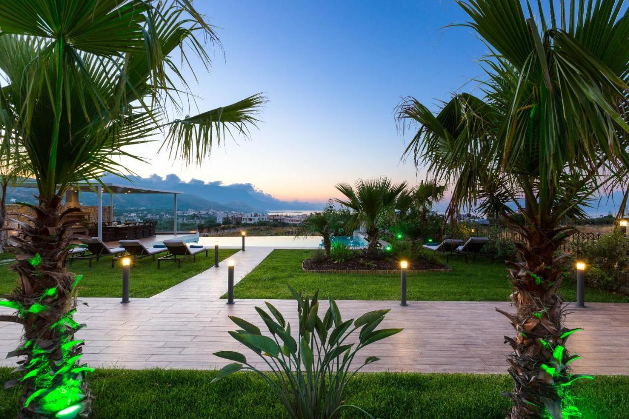 Villa Anemeli - Luxury Pool Villa With Gorgeous Seaview Kíssamos Екстериор снимка