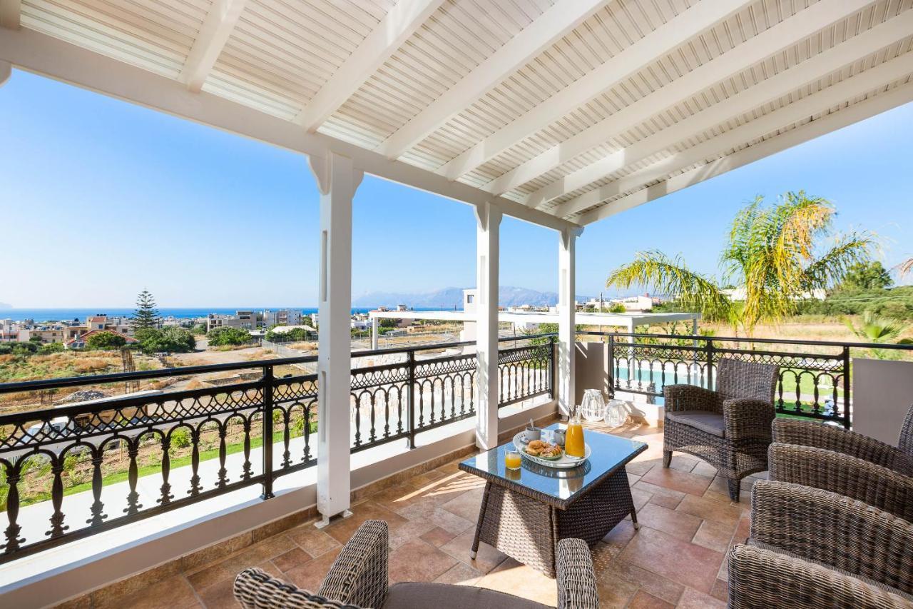 Villa Anemeli - Luxury Pool Villa With Gorgeous Seaview Kíssamos Екстериор снимка