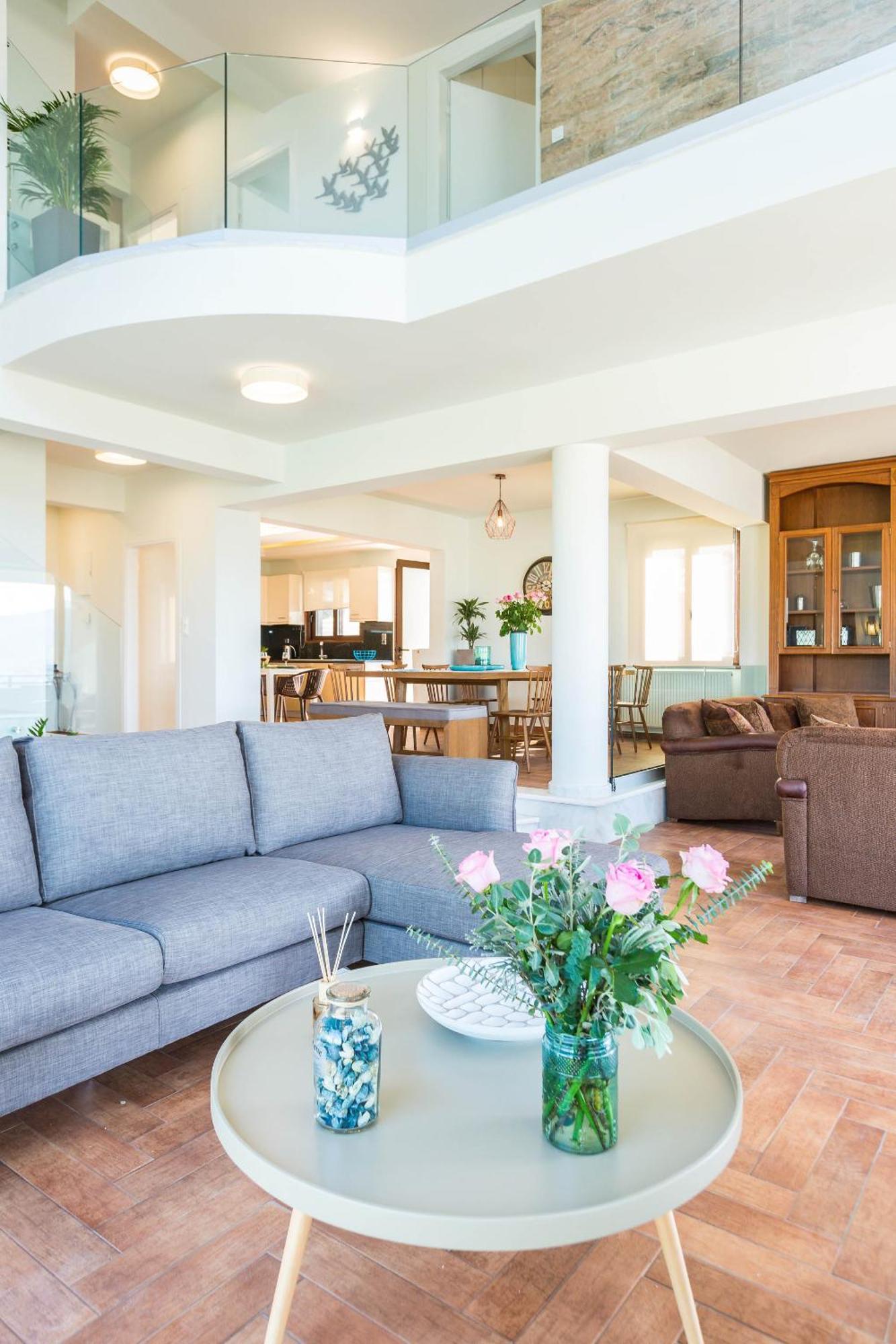 Villa Anemeli - Luxury Pool Villa With Gorgeous Seaview Kíssamos Екстериор снимка
