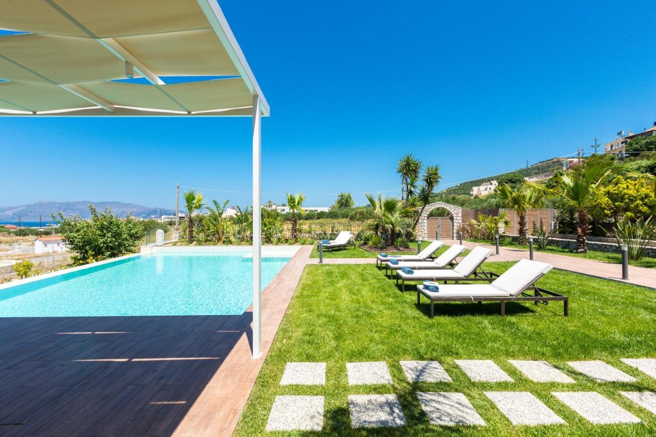 Villa Anemeli - Luxury Pool Villa With Gorgeous Seaview Kíssamos Екстериор снимка