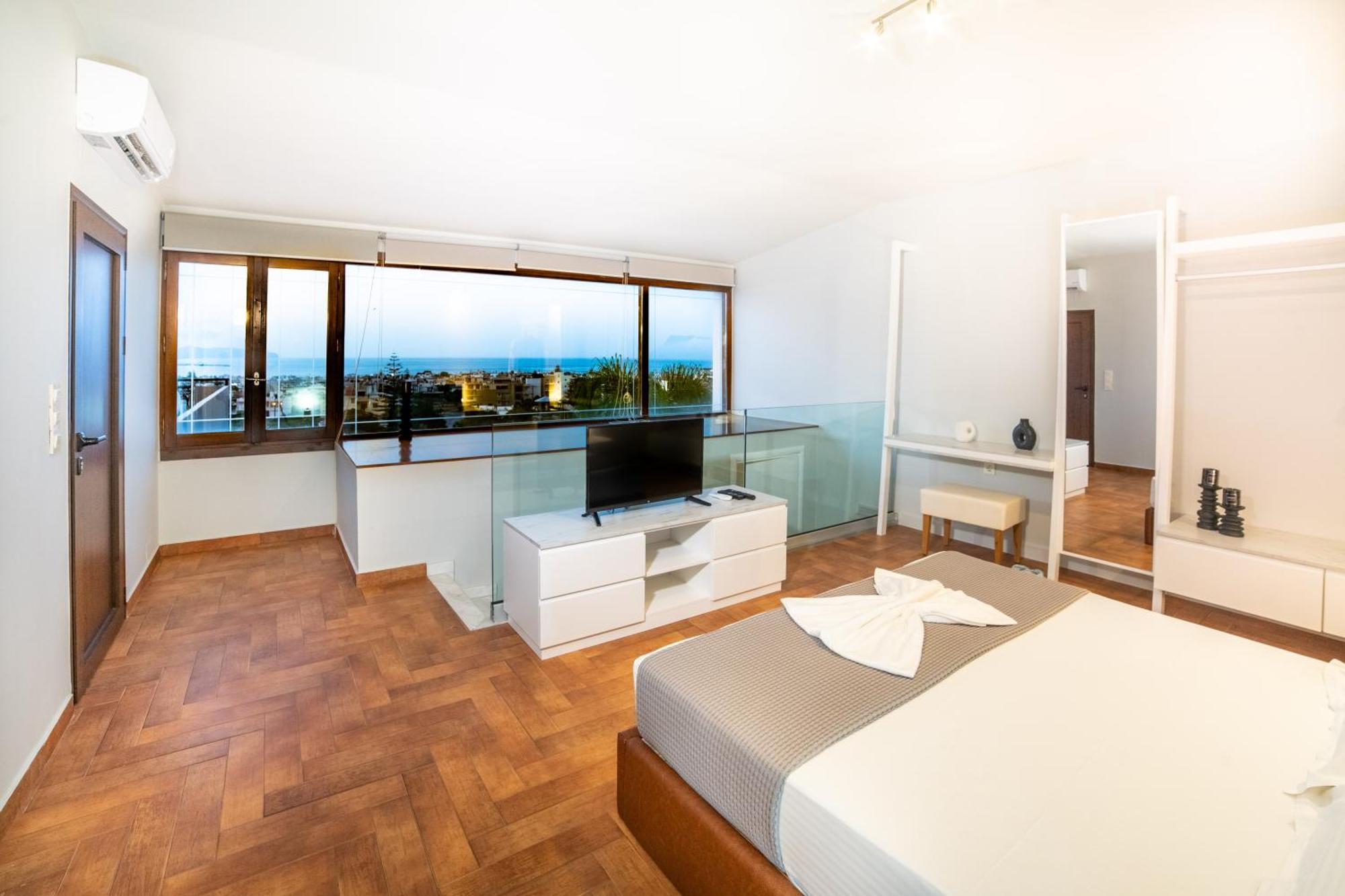 Villa Anemeli - Luxury Pool Villa With Gorgeous Seaview Kíssamos Екстериор снимка